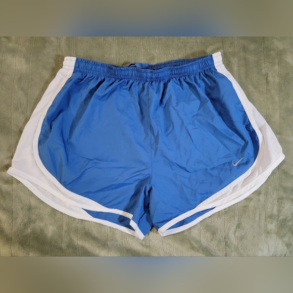 Nike Royal Blue and White Women's Dry Tempo Athletic Shorts Large - Picture 4 of 13